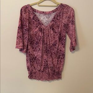 1/2 sleeve patterned dress shirt